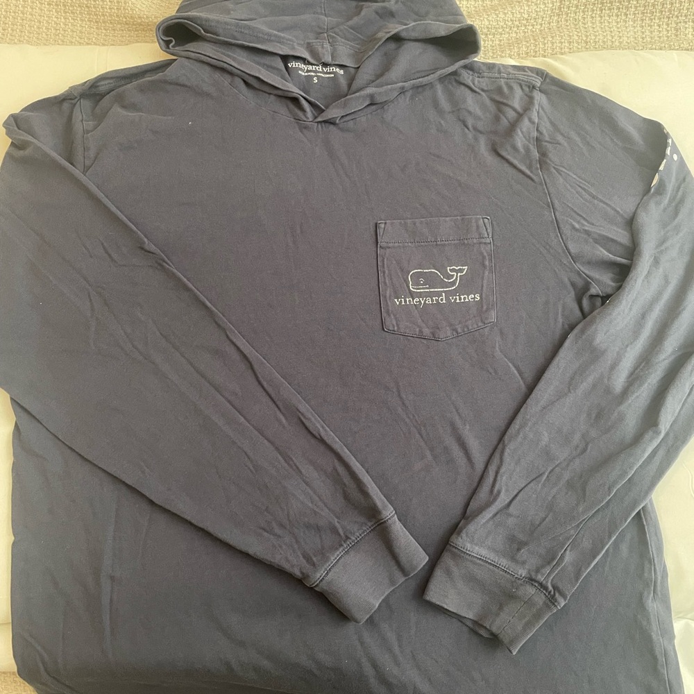 Vineyard Vines Black Hoodie Sweatshirt